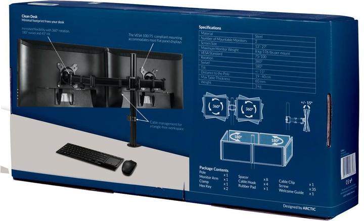 Actual product image Arctic Z2 Basic (Table, 25", 8 kg)