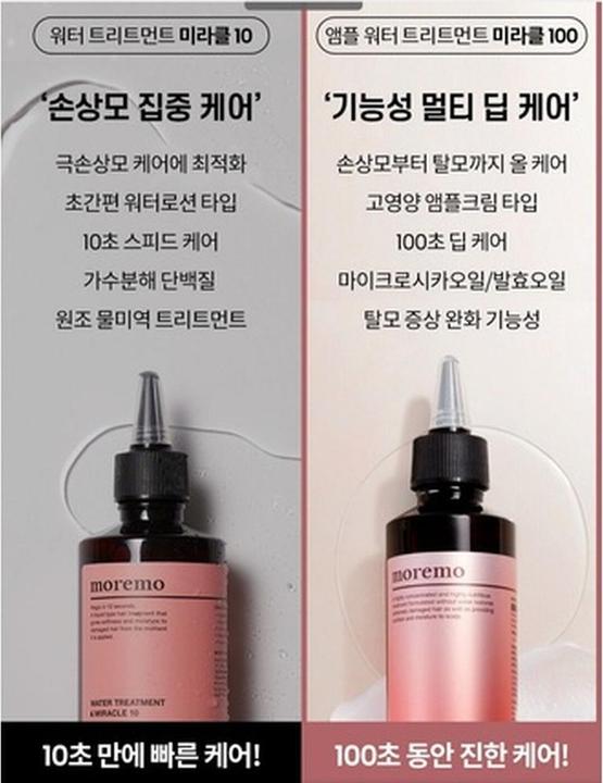 Immagine prodotto Moremo Trattamento dell'acqua Miracle 100 Allevia i sintomi della perdita dei capelli 200ml (200 ml)