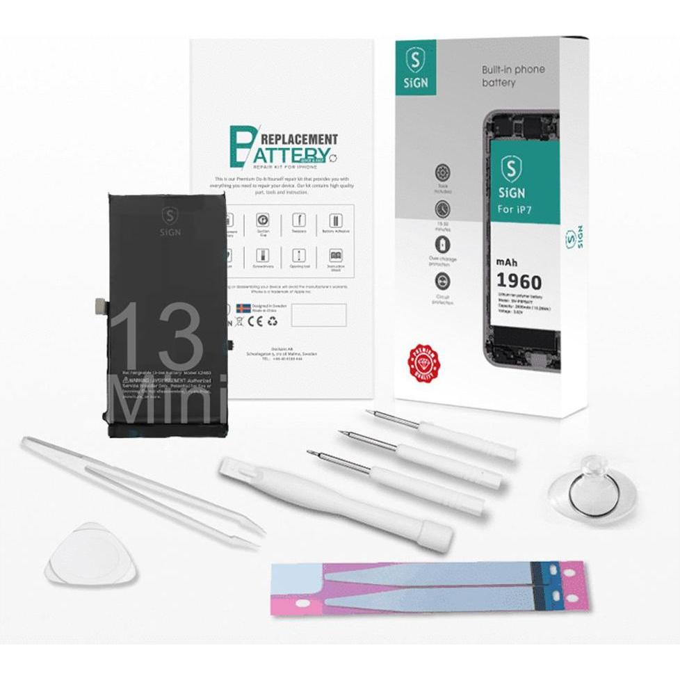 Thumbnail - SIGN Complete Battery Replacement Kit - iPhone 13 Mini, Smartphone Akku