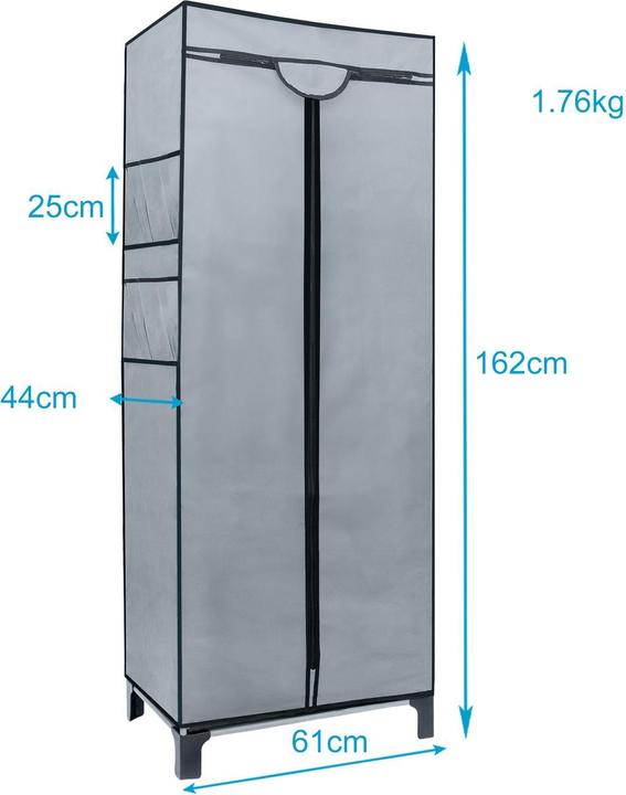 Image du produit Intirilife Faltschrank (68 x 45 x 175 cm)