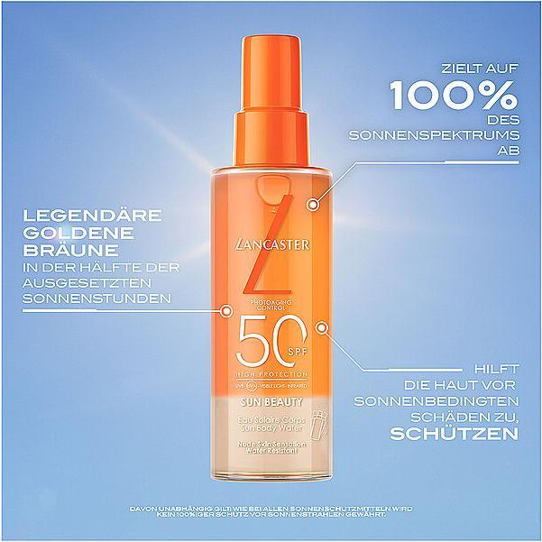 Actual product image Lancaster Sun protection water (Sun spray, SPF 50, 150 ml, 150 g)