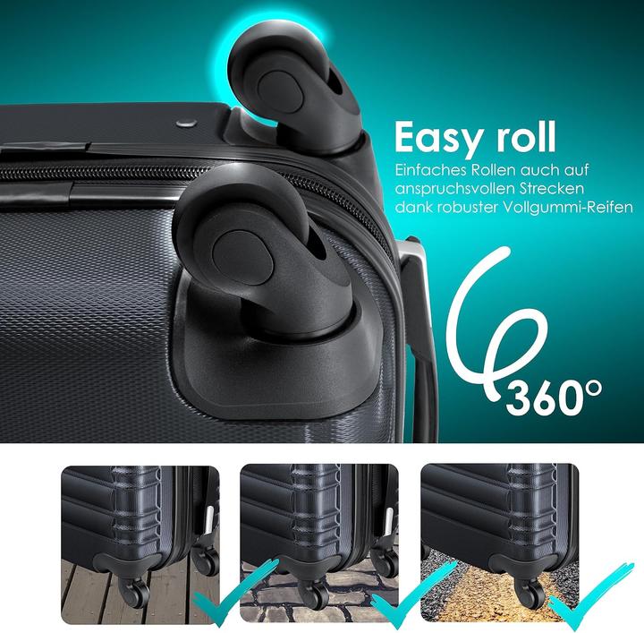 Produktbild Kesser Handgepäck Reisekoffer mit Kofferwaage (55 l)