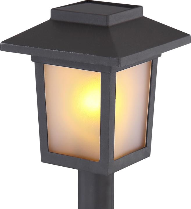 Actual product image Globo Solar light black 10xLED (IP44)