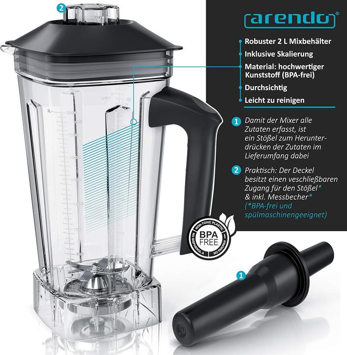 Image du produit Arendo Standmixer (2000 W)