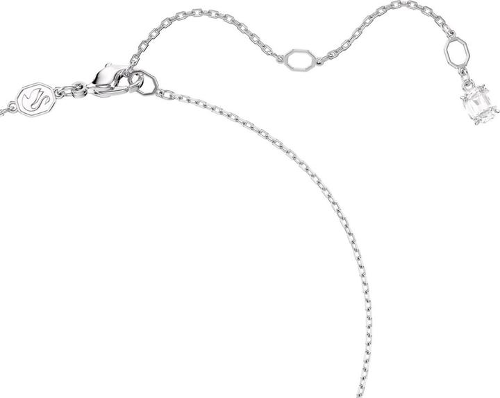 Immagine prodotto Swarovski x Ariana Grande Halskette Verschiedene Schliffe Herz Weiss Rhodiniert (Metallo Swarovski, 38 cm)