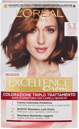 Immagine prodotto L'Oréal Paris L'Oreal Paris Excellence N.5.3 Tintura per capelli marrone chiaro dorato (Marrone chiaro dorato)
