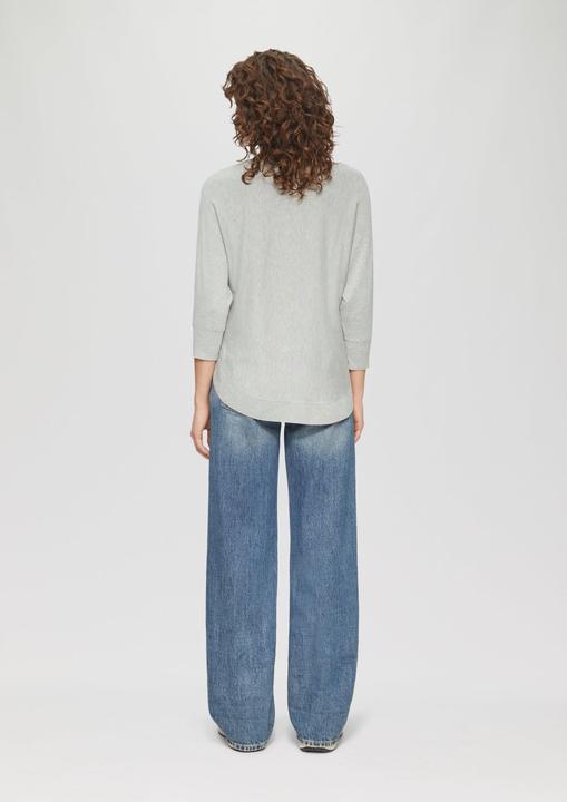 Produktbild S.Oliver Strickpullover Viskosemix-Pullover mit Fledermausärmeln (S)