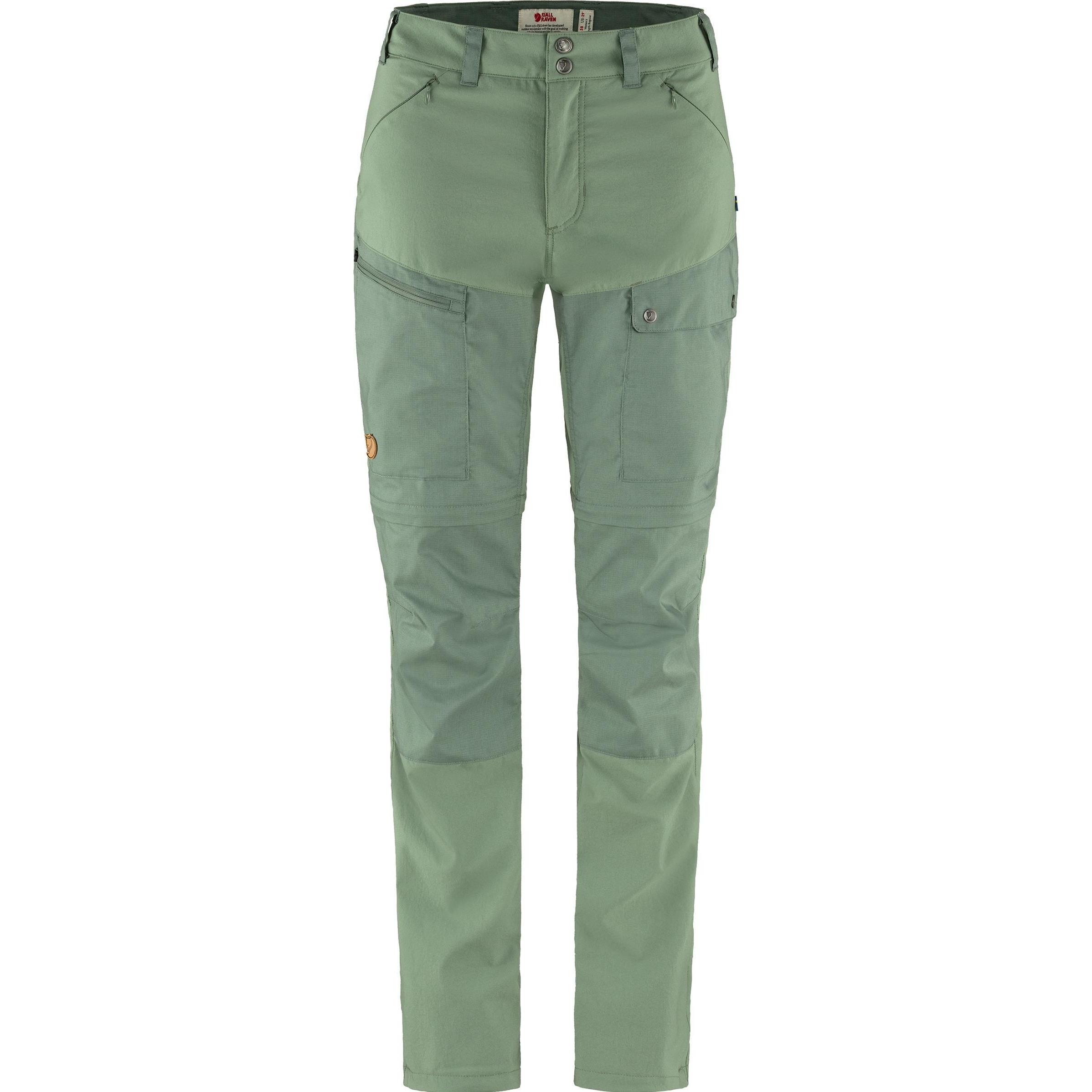 Fjällräven, Damen, Outdoorhose, Abisko Midsummer Zip-Off Damen Wanderhose (34), Grün, 34