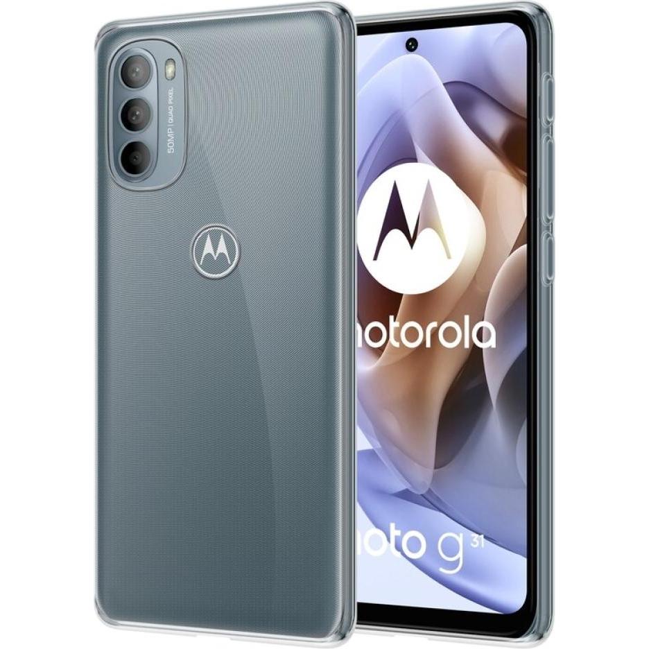 Screenguard Motorola Moto G31 Flexible TPU Clear Case (Motorola Moto G31), Smartphone Hülle, Transparent
