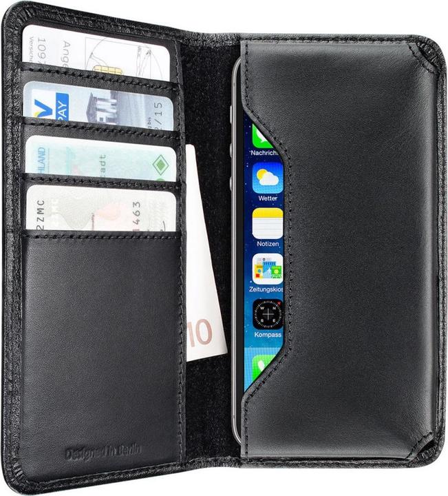 Produktbild Artwizz Universal Wallet for Smartphones, black (Size M for 4 Zoll) (Apple iPhone 5, Samsung Galaxy S4 mini, Apple iPhone SE, Apple iPhone 5c, Apple iPhone 5s)