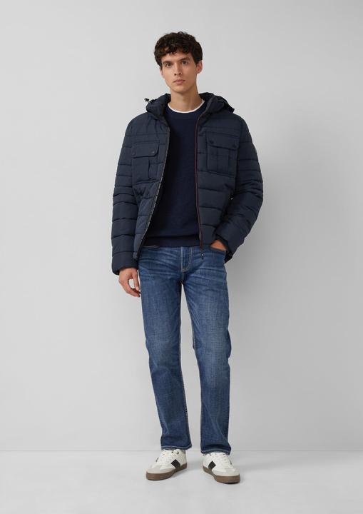 Produktbild s.Oliver Strickpullover Strickpullover mit Crew Neck und Strukturmuster (XXL)