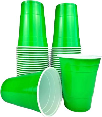 Image du produit MrPong Grüne Beer Pong Becher - 50 Stk. grüne Plastikbecher