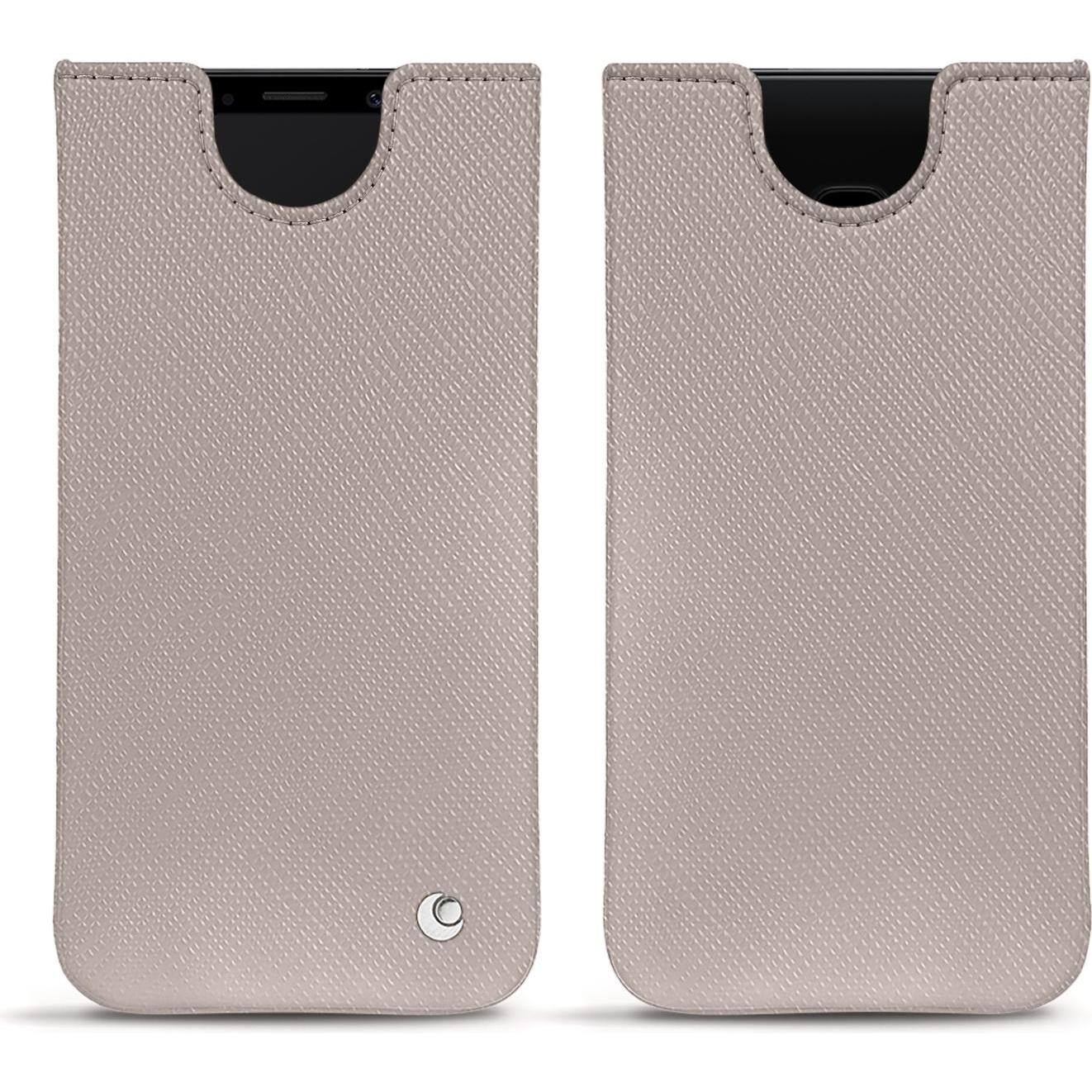 Noreve Lederschutzhülle (Samsung Galaxy S9), Smartphone Hülle, Beige
