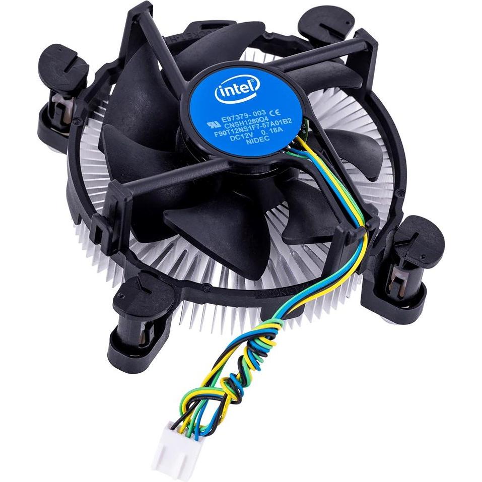 Intel E97379-003 Computerkühlsystem Prozessor Luftkühlung Aluminium Schwarz, CPU Kühler, Schwarz