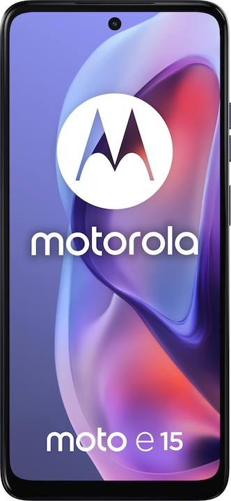 Actual product image Motorola Smartfon Moto E15 2/64GB Fresh Lavender (64 GB, Fresh Lavender, 6.67", Dual SIM, 32 Mpx, 4G)