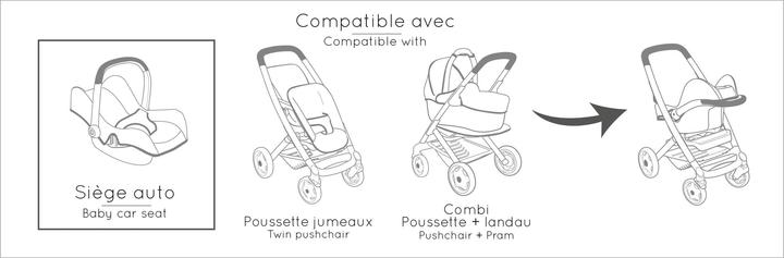 Actual product image Smoby Maxi-Cosi Seat+High Chair
