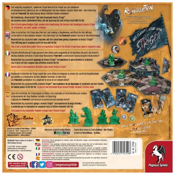 Actual product image Pegasus 57701G - Resurrection - Armata Strigoi, from 14 Years (Expansion) (German, Spanish, French, Italian, English)