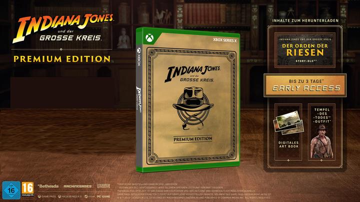 Actual product image Bethesda Indiana Jones and the Great Circle - Premium Edition (Xbox Series X, DE, EN, FR)