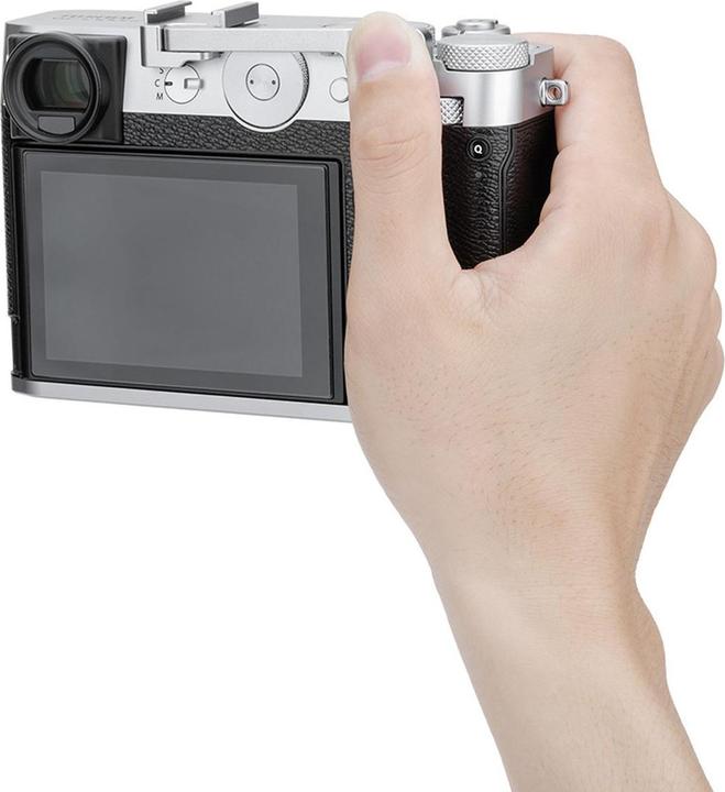 Actual product image JJC TA GFX100RF Silver Thumb Up Grip (Handgrip)