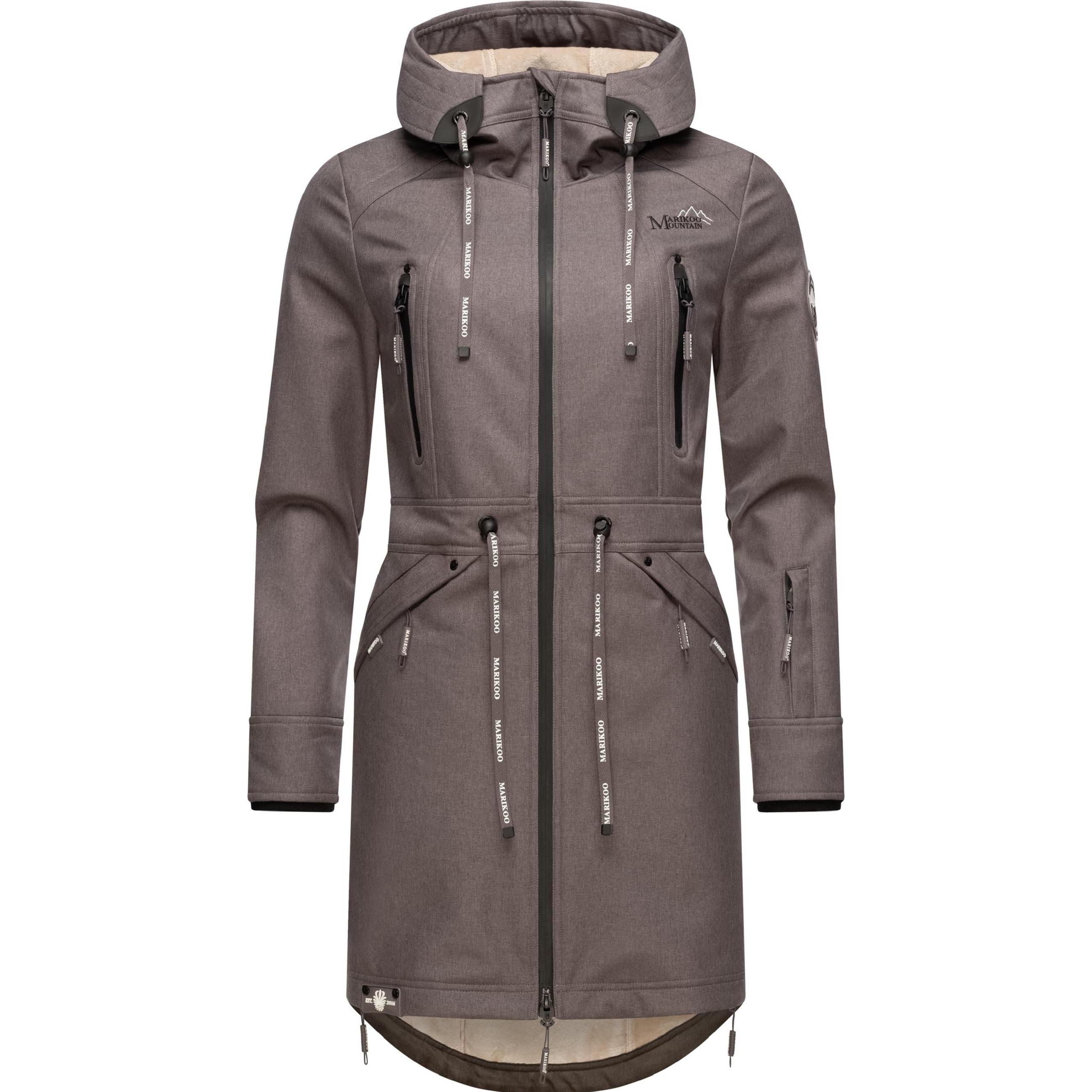Marikoo, Damen, Jacke, Racquellee (XXL), Grau, XXL
