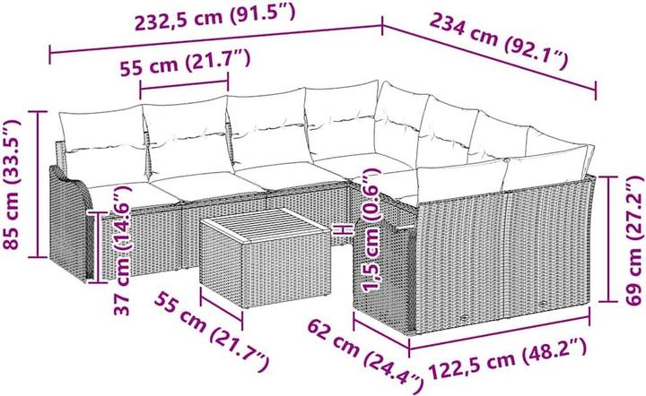 Produktbild vidaXL Jessica