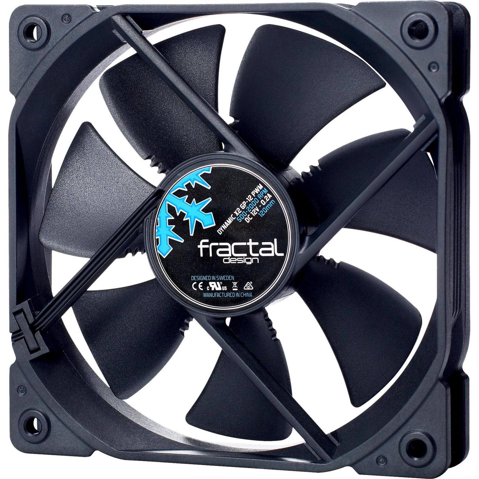 Fractal Dynamic X2 GP-12 PWM (120 mm, 1 x), PC Lüfter, Schwarz