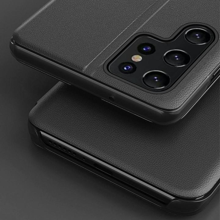 Produktbild Deltalabs Lederhülle Flip Case Samsung Galaxy S25 Ultra (Samsung Galaxy S25 Ultra)