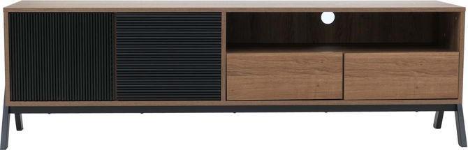 Produktbild Mendler TV-Rack HWC-O40, MDF Metall Melamin 48x155x40cm – natur