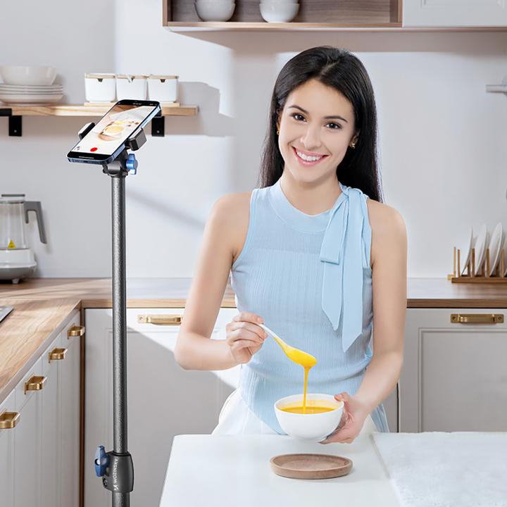 Image du produit Wozinsky WRLD-00Y1S Dreibein Stativ robustes Carbonstahl-Stativ 1,7m matt - schwarz (Carbone, Métal)