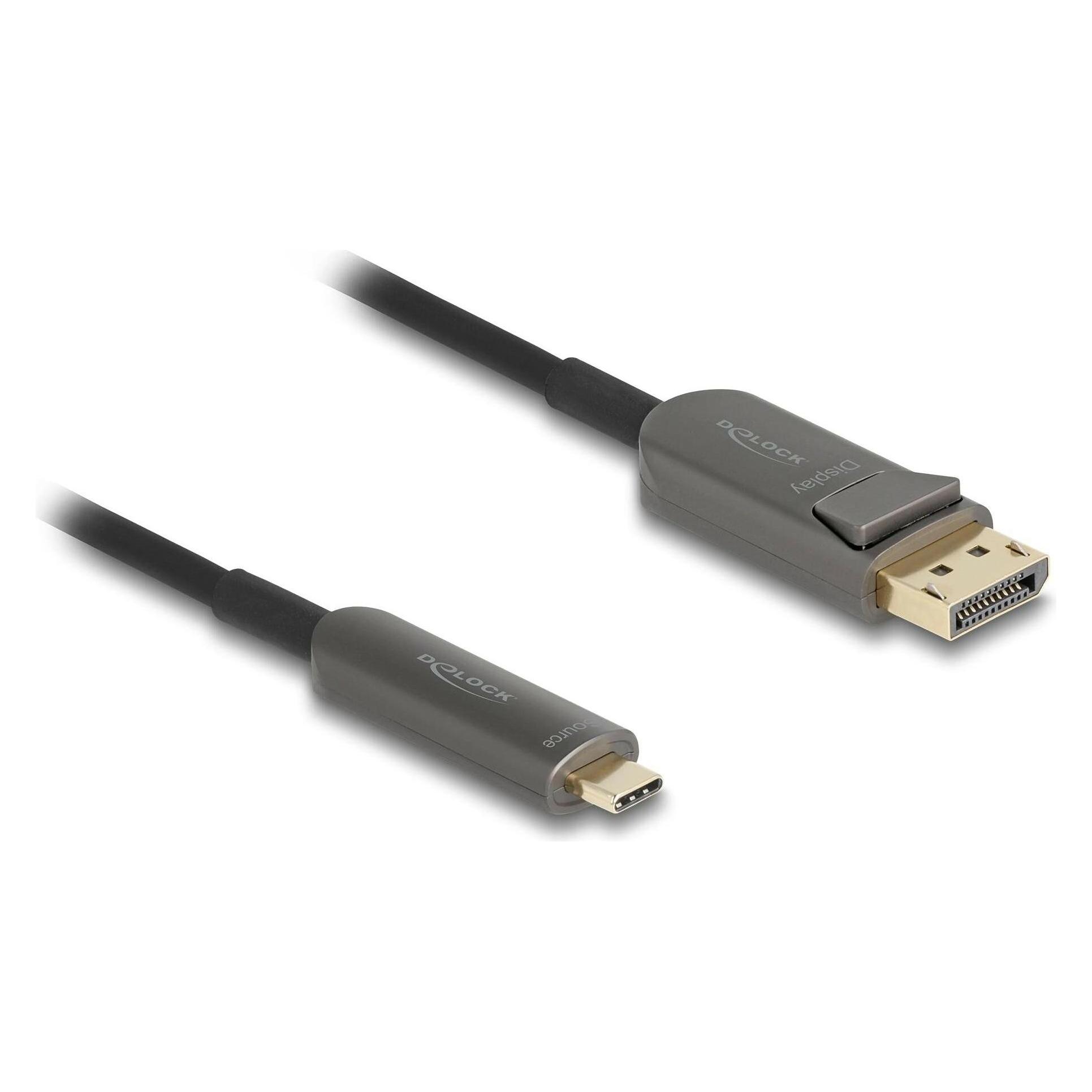 Delock Adattatore da USB Type-C™ a DisplayPort (modalità DP Alt) 8K 30 Hz con funzione HDR rosso