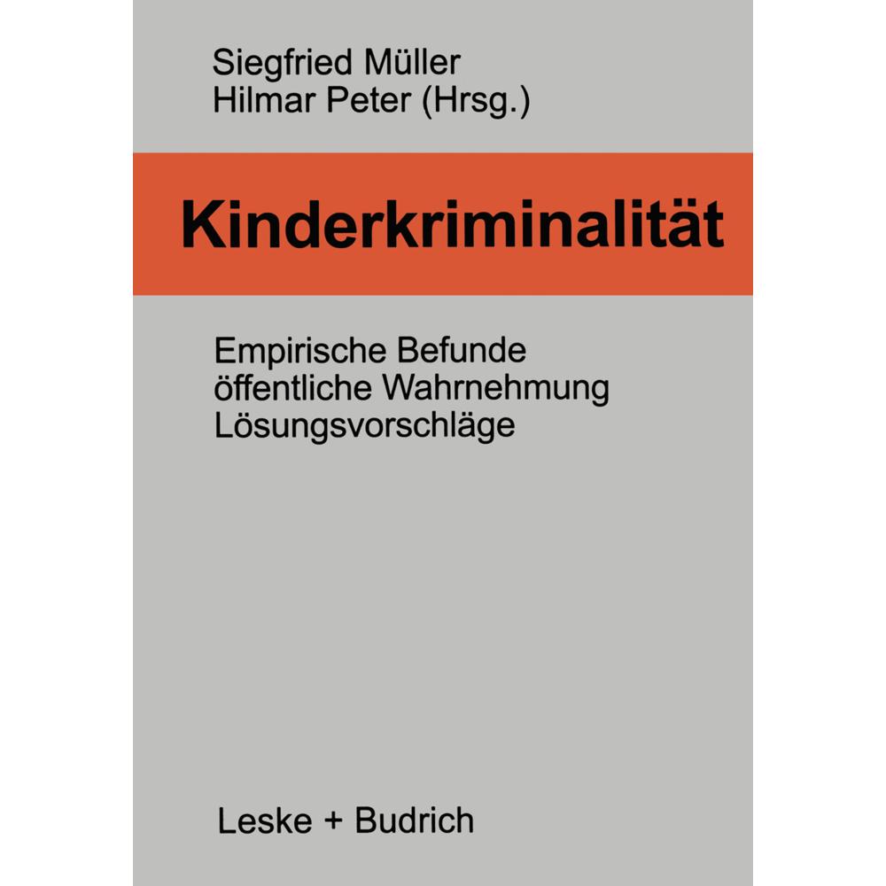 Kinderkriminalität, Fachbücher