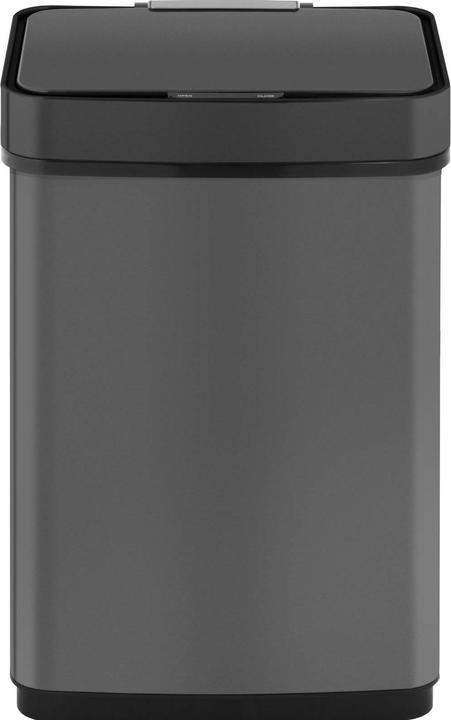 Produktbild Fromm & Starck Mülleimer mit Sensor automatischer Abfalleimer Edelstahl schwarz eckig 50 L (50 l)