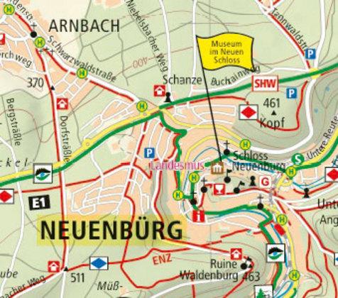 Produktbild PublicPress Rad- und Wanderkarte Pforzheim - Bretten - Calw