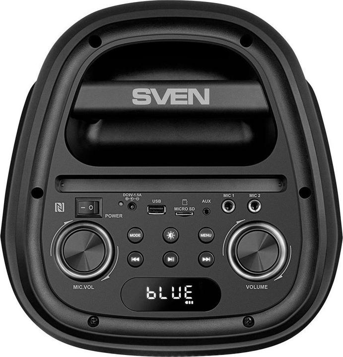 Immagine prodotto Sven PS-800, juodas, potenza in uscita (RMS), TWS, Bluetooth, FM, USB, Micro SD, display a LED, litio