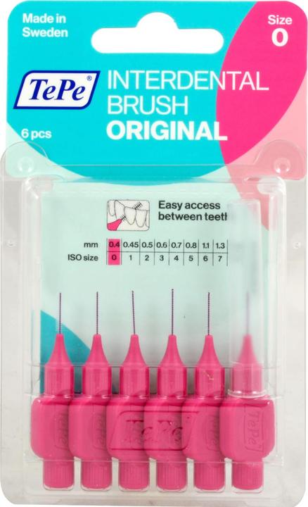 TePe Interdental Brush 0.4mm pink (6 x, 0.40 mm)