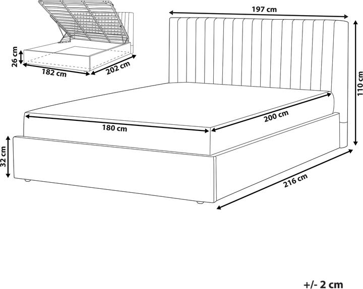 Actual product image Beliani Vion (180 x 200 cm)