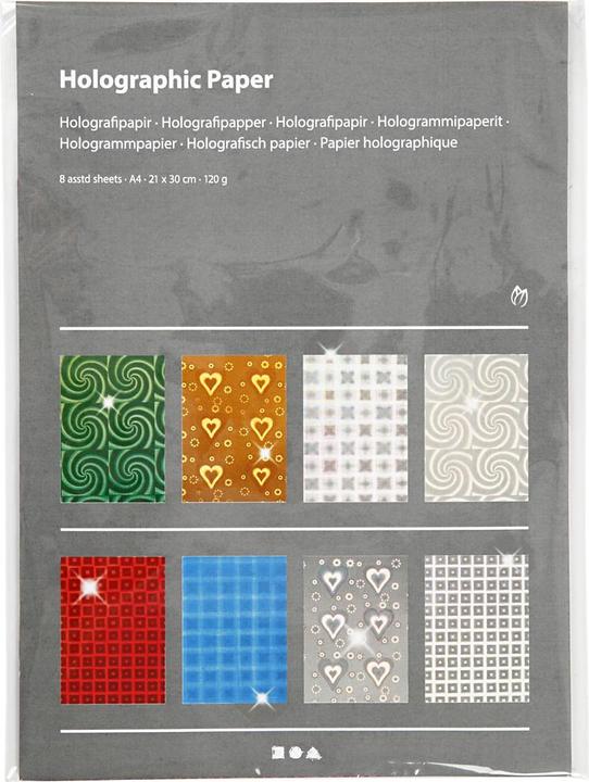 Image du produit Creativ Company Kit de bricolage - Papier holographique (44947) (120 g/m², 80x)