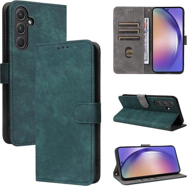 Actual product image Cover-Discount Galaxy A55 - Case with RFID blocker green (Samsung Galaxy A55)