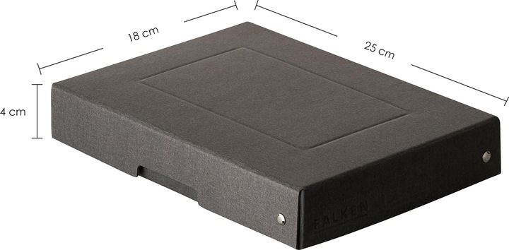 Produktbild Falken PURE Box Black A5 40 mm Füllhöhe schwarz (A5)
