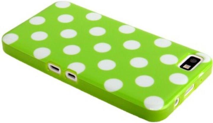 Produktbild König Design Schutzhülle TPU Punkte Case für Handy Blackberry Z10 grün (Blackberry Z10)