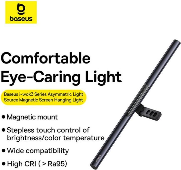 Actual product image Baseus i-Wok 3 lamp for monitor (black)