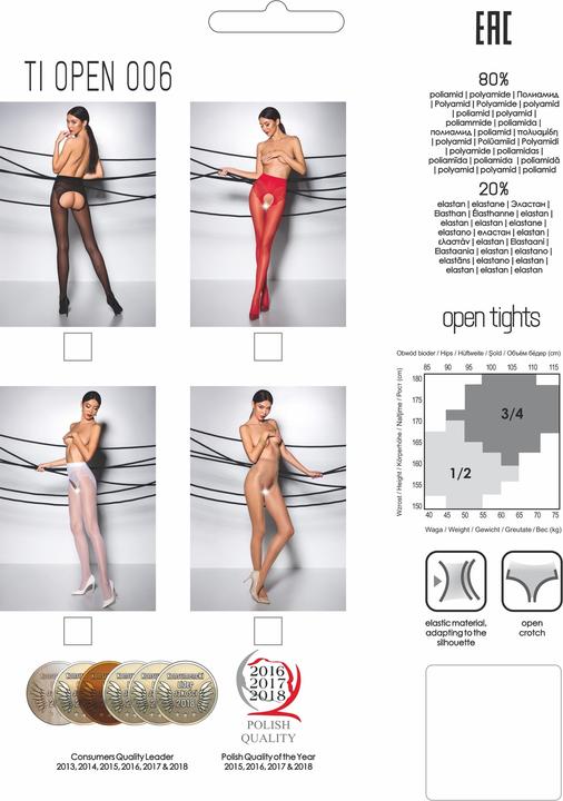 Produktbild Passion Strumpfhose ouvert "Thiophene 006" (30DEN) (S, M)