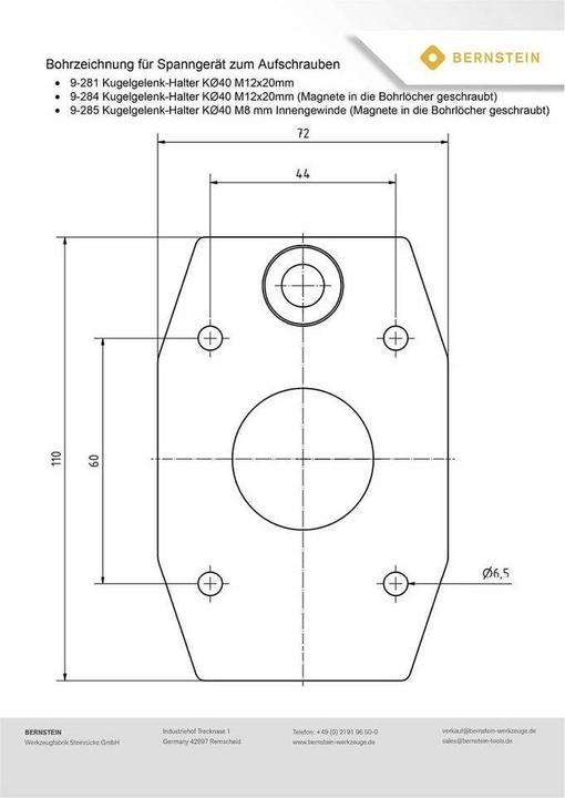 Produktbild Bernstein Schraubstockfuss