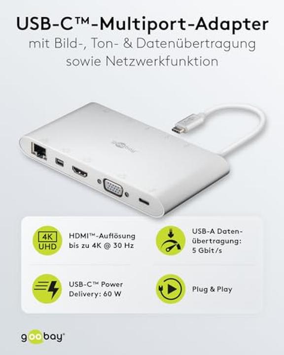 Immagine prodotto Goobay USB-C Multiport-Adapter (USB-C, 11 porte)