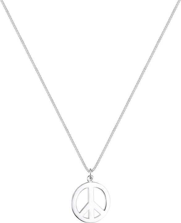 Immagine prodotto Elli Collana Boho Peace Sign in argento 925 (Argento 925, 45 cm)