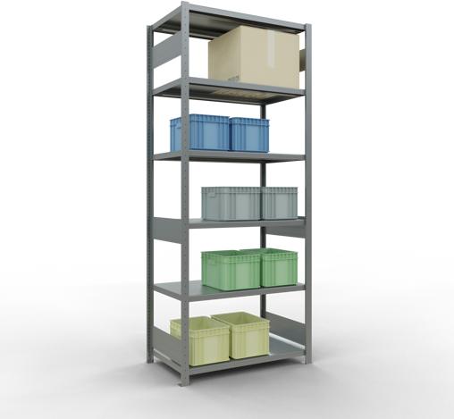 Actual product image Schulte Lagertechnik MULTIplus330 basic racking system with length ledgers