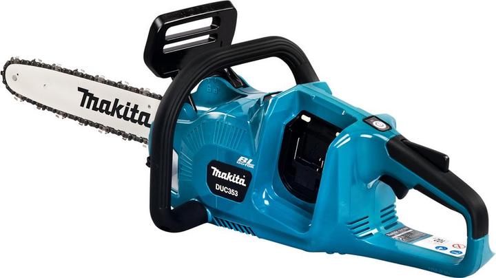 Produktbild Makita DUC 353 PG4 Akku Kettensäge 36V ( 2x18V ) Brushless 35 cm + 4x 6,0 Ah Akku + Doppelladegerät (Akku Kettensäge)