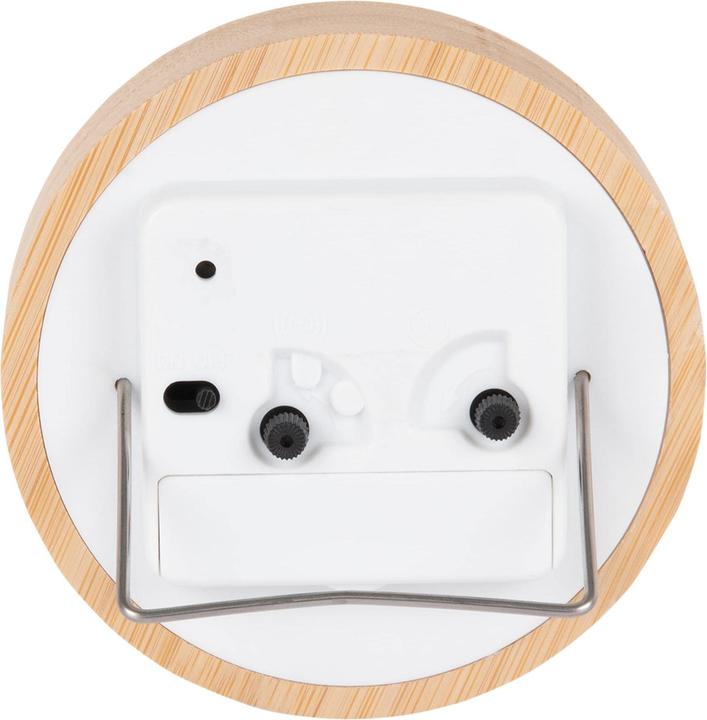 Produktbild Karlsson Klassischer Wecker Neat Round Bambus / Weiss