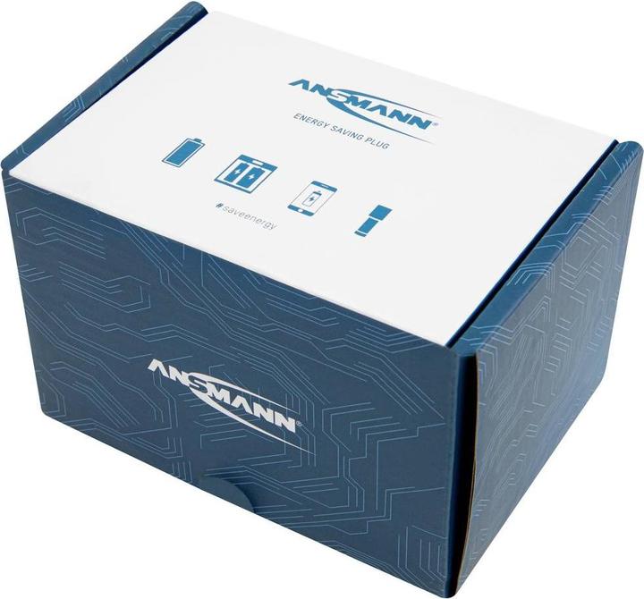 Actual product image Ansmann 1260-0002 Energy-saving socket outlet white Europlug 1 pc. (1x, CEE 7/3, 1.80 m)