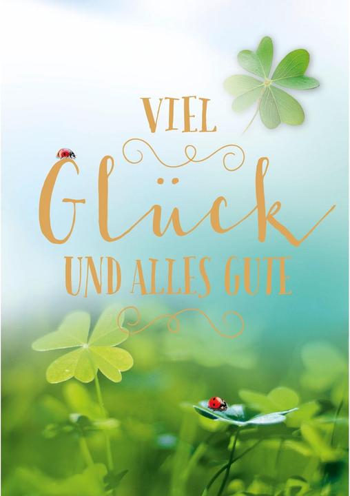 Image du produit ABC Glückwunschkarte Viel Glück und Alles Gute A4 (1 pcs)